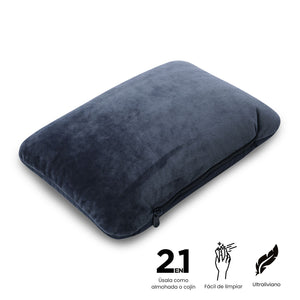 Almohada de cuello 2 En 1 Cloud azul