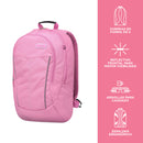 Mochila Arvar con porta laptop - Color: Rosado