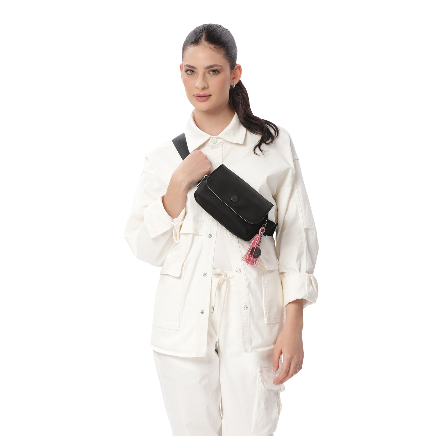 Riñonera para Mujer Corneana color Negra