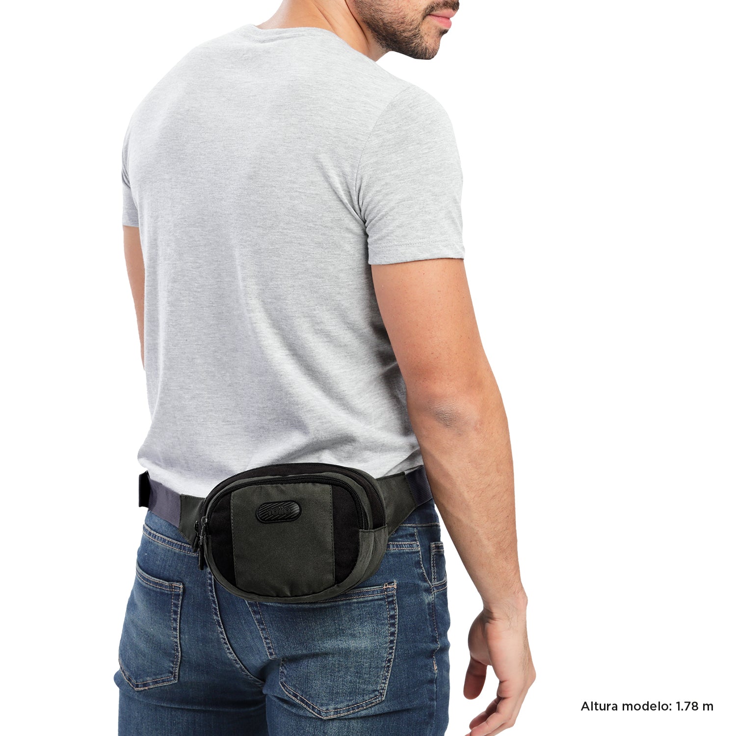 Canguro de Lona Cañar Color: Negro