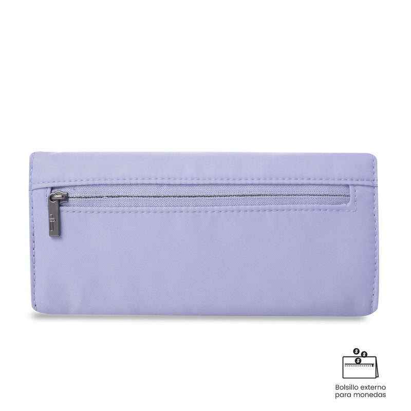 Billetera para Mujer Adelaide 2 con RFID Blocker Morada