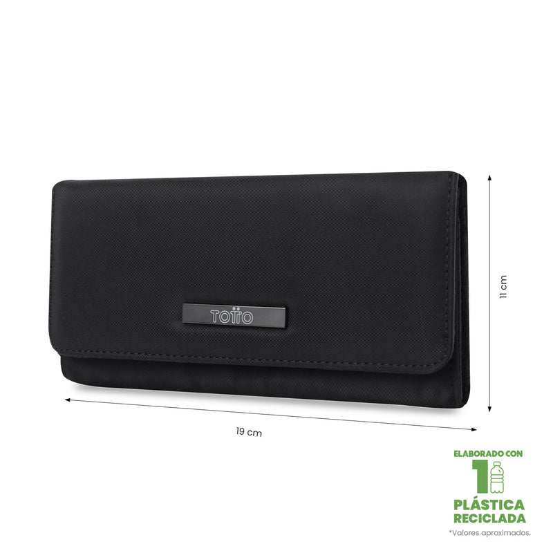 Billetera para Mujer Adelaide 2 con RFID Blocker Negra
