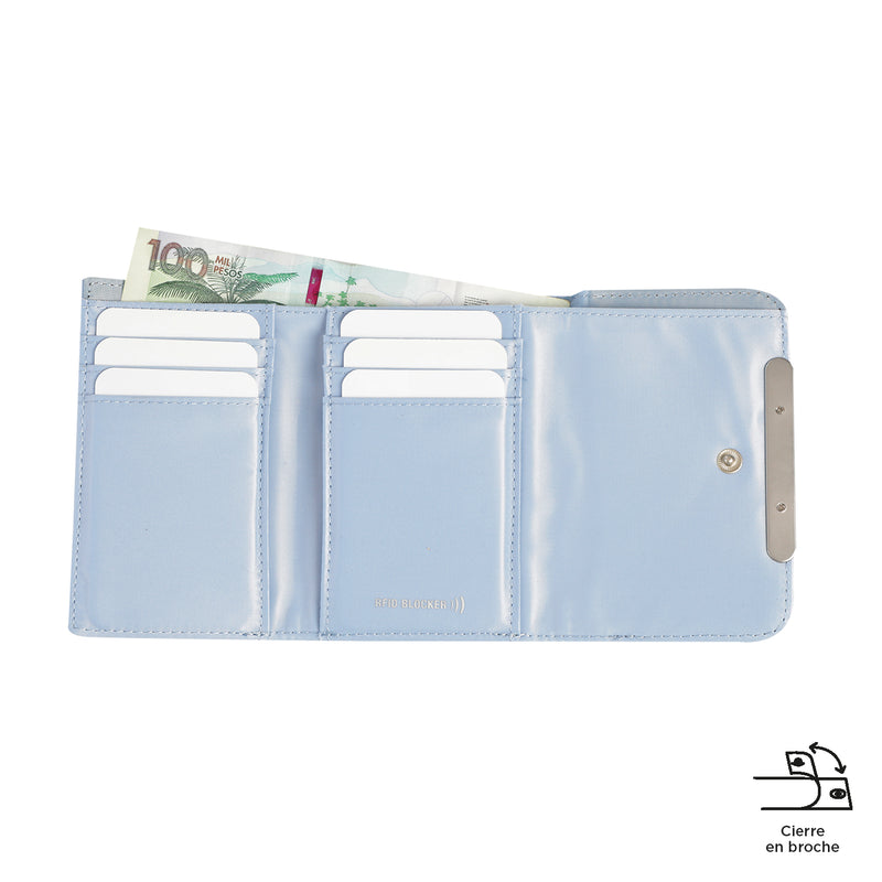 Billetera Bel con RFID Blocker Azul