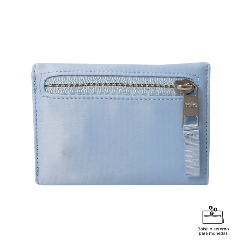 Billetera Bel con RFID Blocker Azul