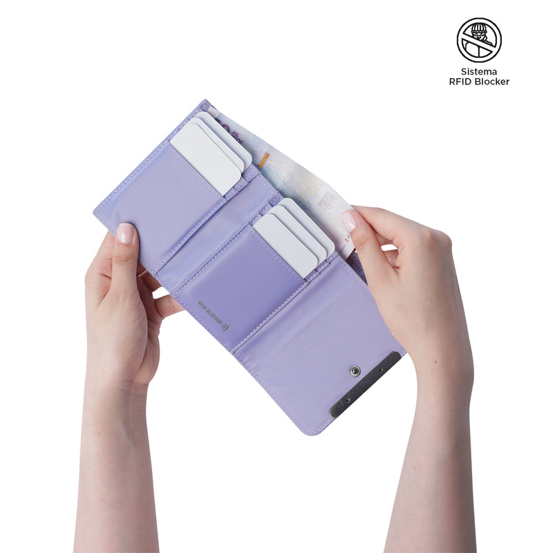 Billetera para Mujer Bel con RFID Blocker Morada