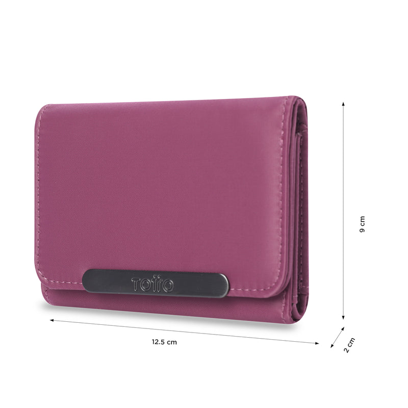 Billetera para Mujer Bel con RFID Blocker Rosada