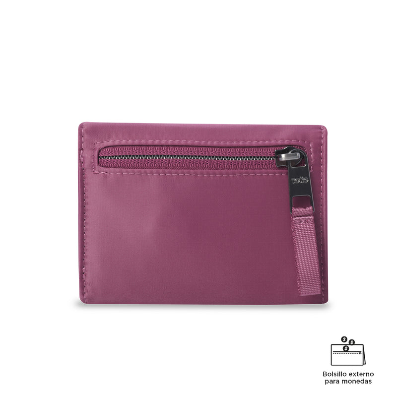 Billetera para Mujer Bel con RFID Blocker Rosada