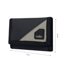 Billetera Contrast Can Negra/Terreo Mediana Hombre