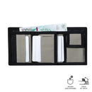 Billetera Contrast Can Negra/Terreo Mediana Hombre