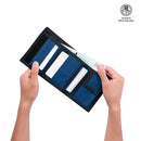 Billetera Contrast Can Azul Mediana Hombre