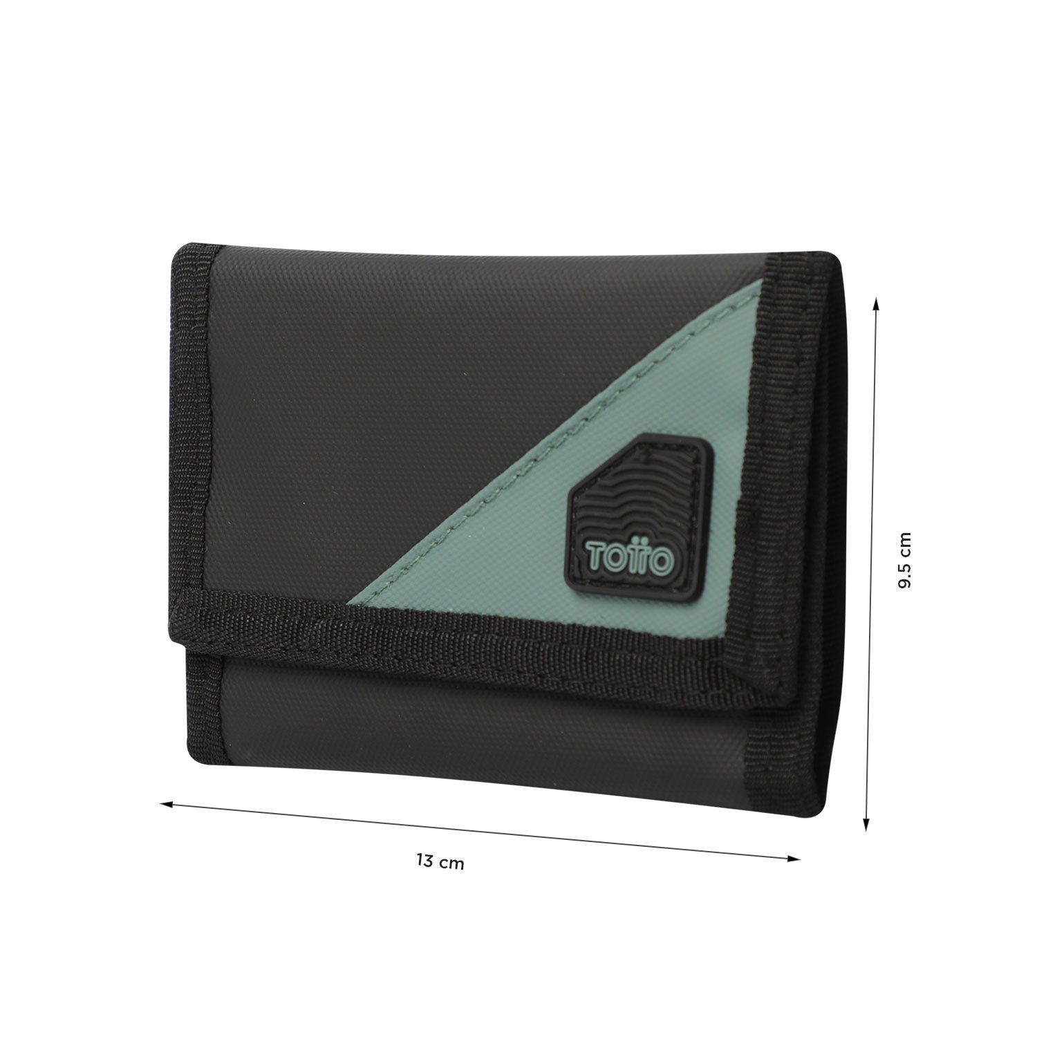 Billetera Contrast Can con RFID Blocker Negra/Verde