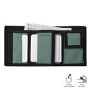Billetera Contrast Can con RFID Blocker Negra/Verde