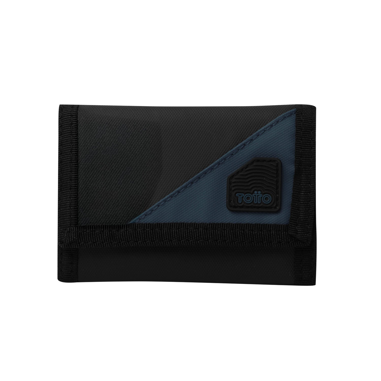Billetera Contrast Can con RFID Blocker Negra/Azul