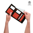 Billetera Contrast Qui Negra/Roja Mediana Hombre