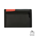 Billetera Contrast Qui Negra/Roja Mediana Hombre