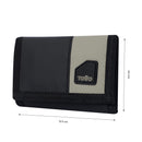 Billetera Contrast Qui Negra/Terreo Mediana Hombre