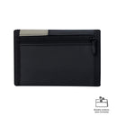 Billetera Contrast Qui Negra/Terreo Mediana Hombre