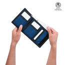 Billetera Contrast Qui Azul Mediana Hombre