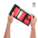 Billetera Contrast Mee Negra/Roja Mediana Hombre