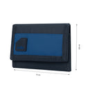 Billetera Contrast Mee Azul Mediana Hombre