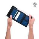 Billetera Contrast Mee Azul Mediana Hombre