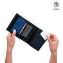 Billetera Contrast Bak Azul Mediana Hombre