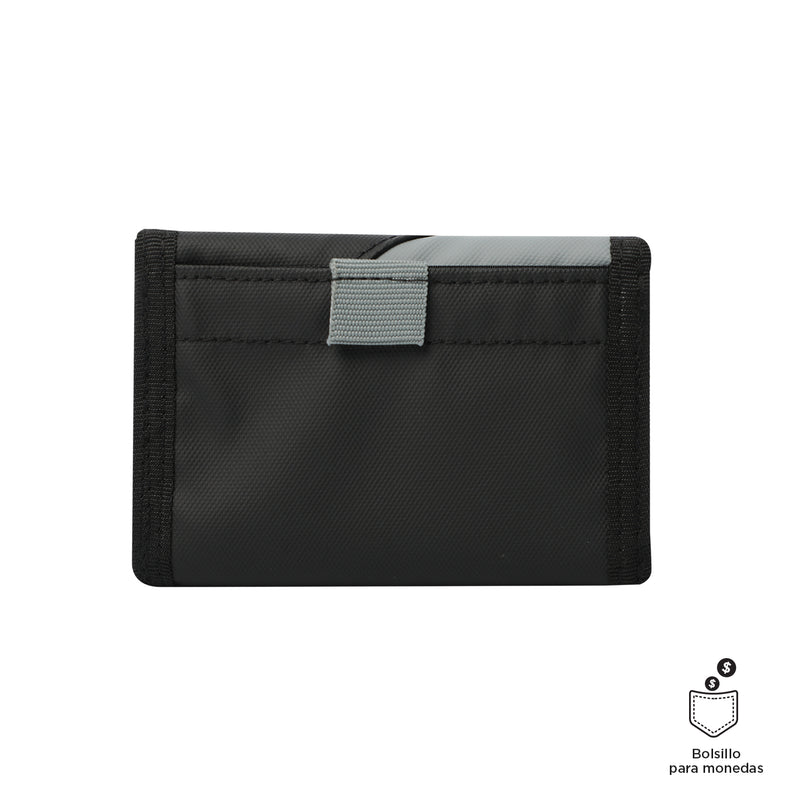 Billetera Contrast Bak con RFID Blocker Negra
