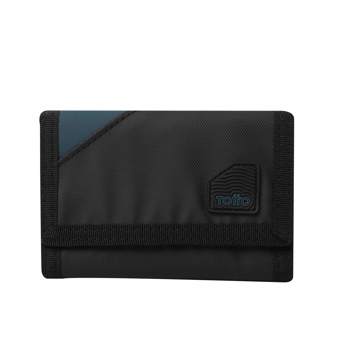 Billetera Contrast Bak con RFID Blocker Negra/Azul