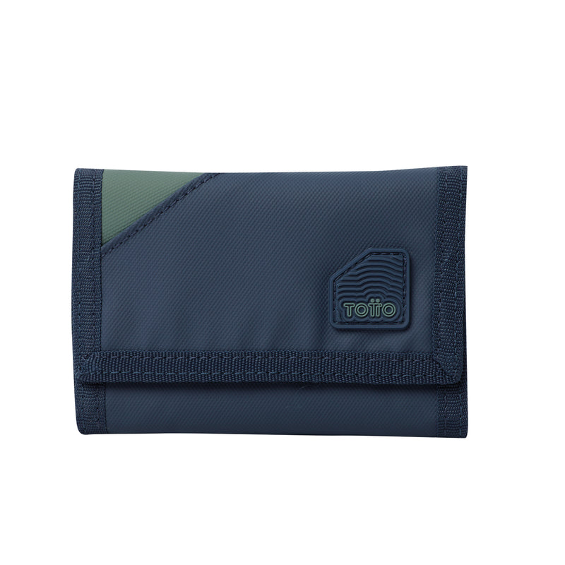 Billetera Contrast Bak con RFID Blocker Azul