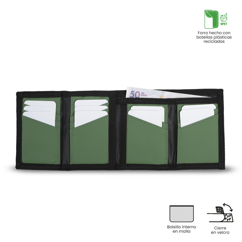 Billetera para Hombre Contrast Bak con RFID Blocker Negra