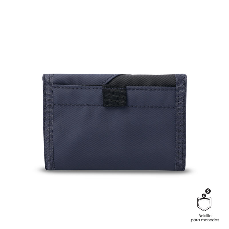 Billetera para Hombre Contrast Bak con RFID Blocker Azul