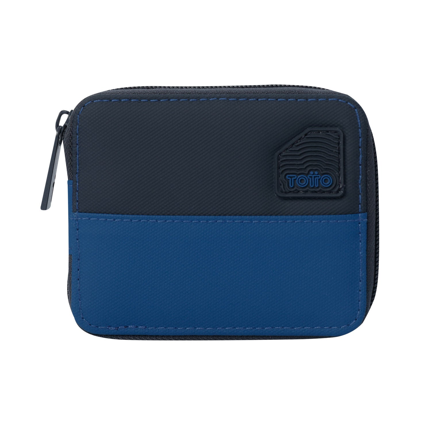 Billetera Contrast Mad Con RFID Blocker Azul Hombre
