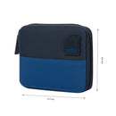 Billetera Contrast Mad Con RFID Blocker Azul Hombre