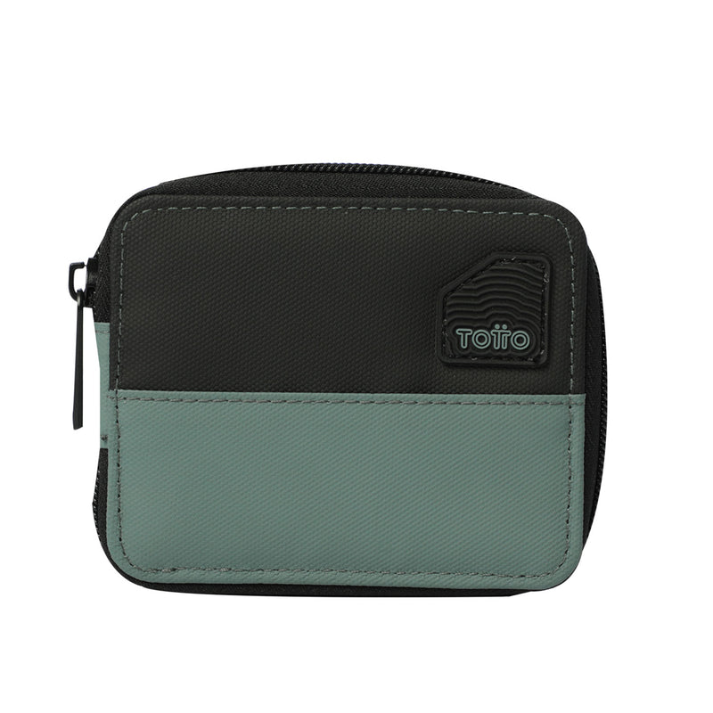 Billetera Contrast Mad 2.0 con RFID Blocker Negra/Verde
