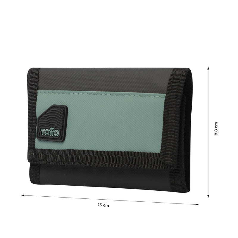 Billetera Contrast Chain con RFID Blocker Negra/Verde
