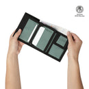 Billetera Contrast Chain con RFID Blocker Negra/Verde