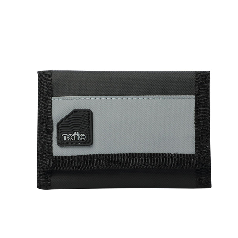 Billetera Contrast Chain con RFID Blocker Negra