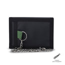 Billetera para Hombre Contrast Chain con RFID Blocker Negra