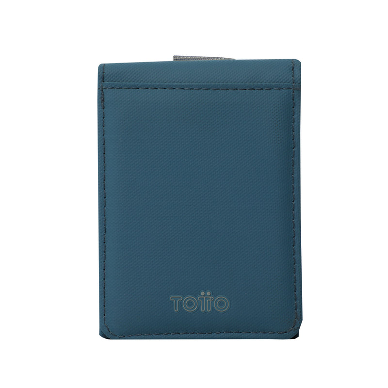 Billetera Dual Grande con RFID Blocker Azul