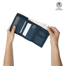 Billetera Quincly con RFID Blocker Azul