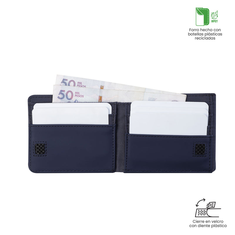 Billetera para Hombre Ermac 3.0 con RFID Blocker Azul