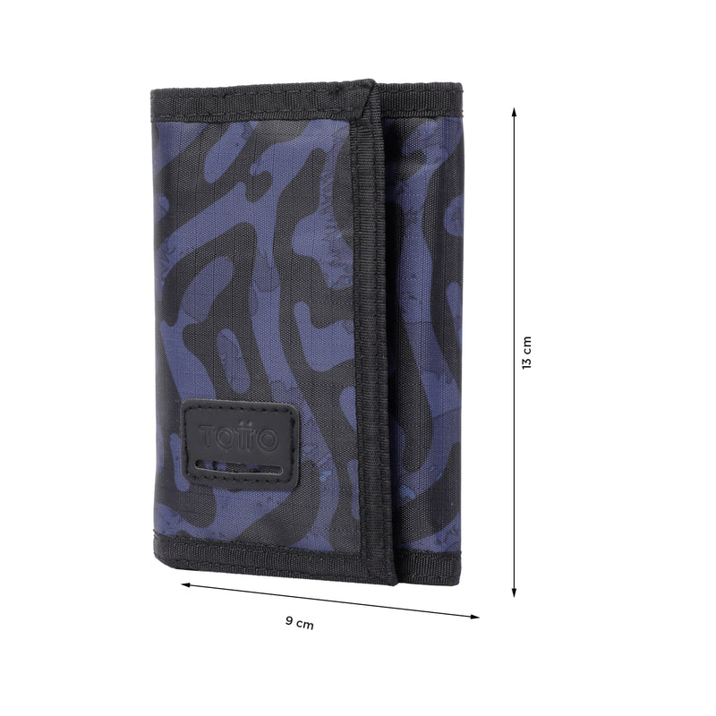 Billetera Tojal En Lona Ripstop Con Rfid Blocker - Color: Azul