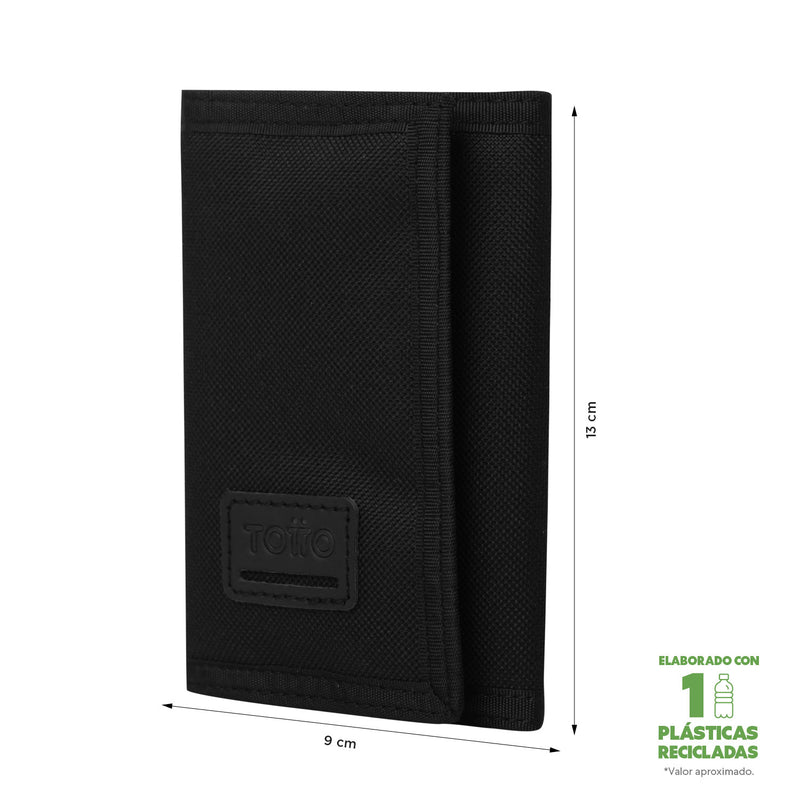 Billetera Tojal con RFID Blocker Negra
