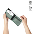 Billetera para hombre halvo con rfid blocker verde