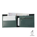 Billetera para hombre halvo con rfid blocker verde