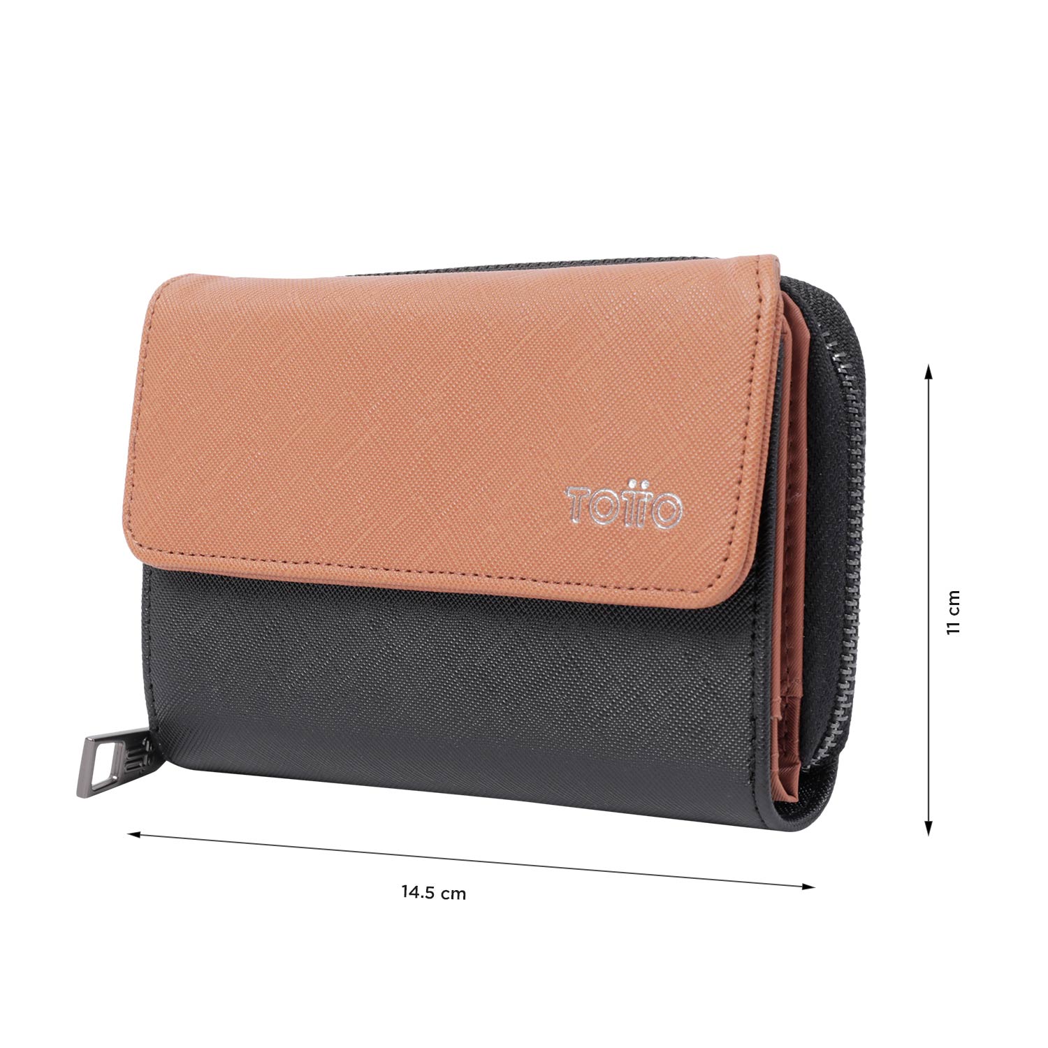 Billetera Cancri Tipo Agenda Con Rfid Blocker - Color: Terreo