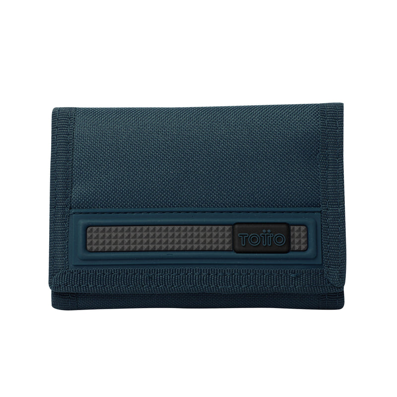 Billetera Bacalao con RFID Blocker Azul