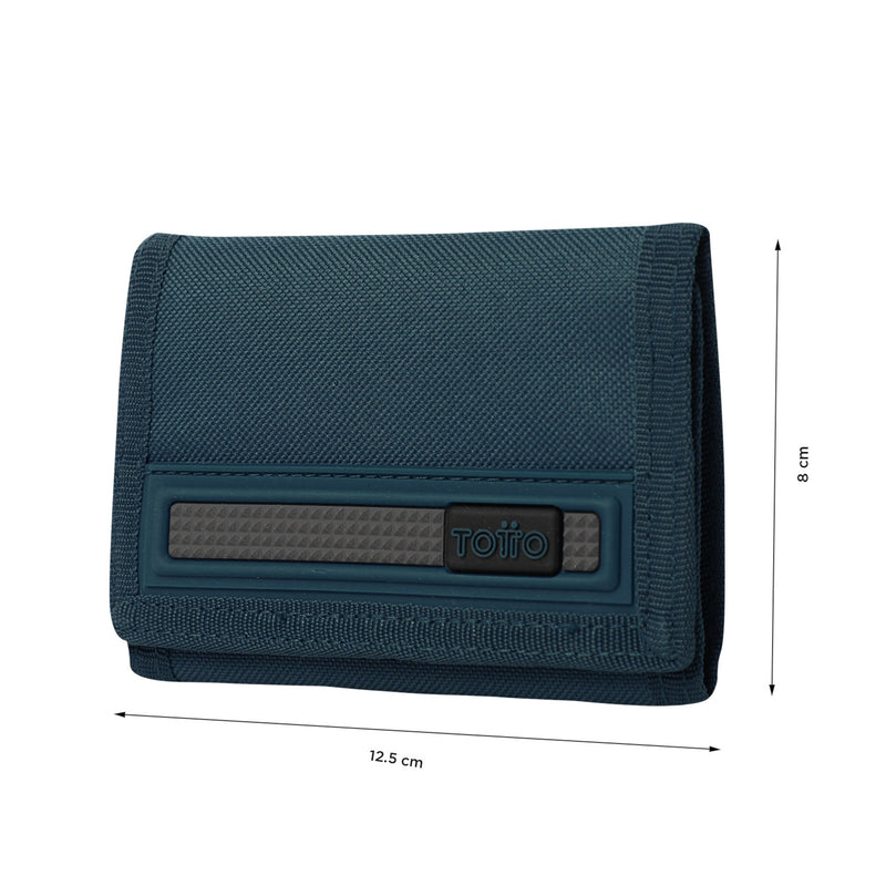 Billetera Bacalao con RFID Blocker Azul