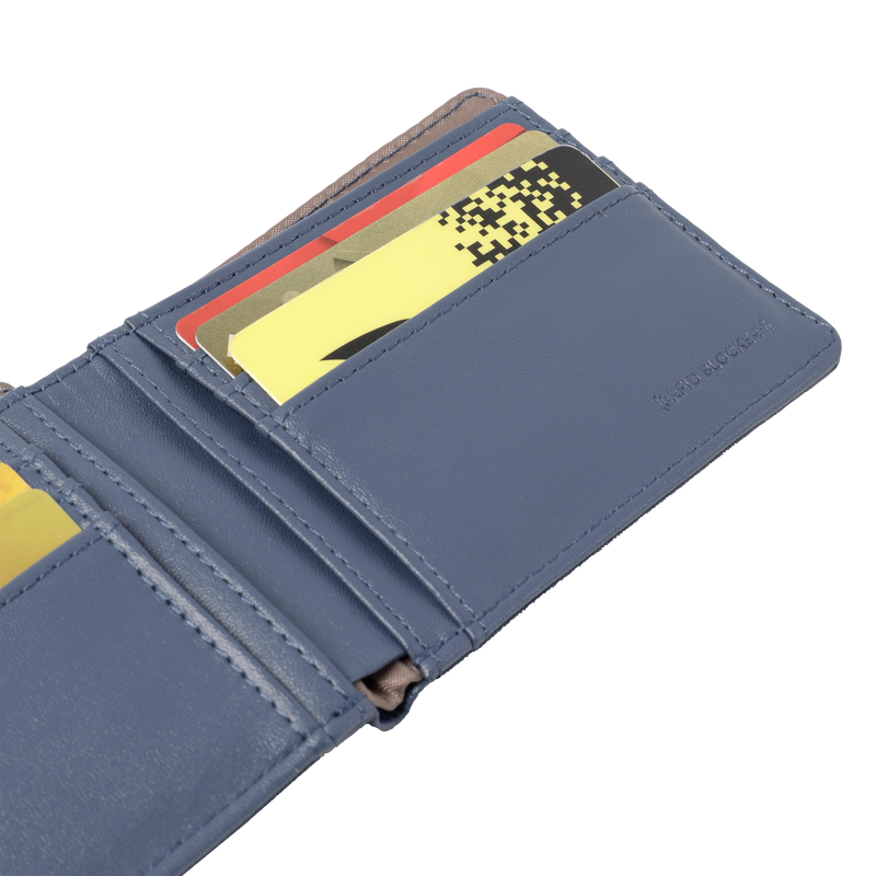 Billetera Macaon con RFID -Color: Azul