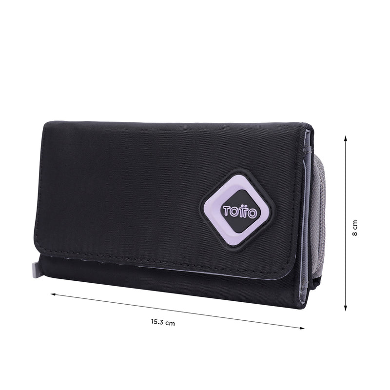 Billetera Lona Rfid Varuna - Color: Negro